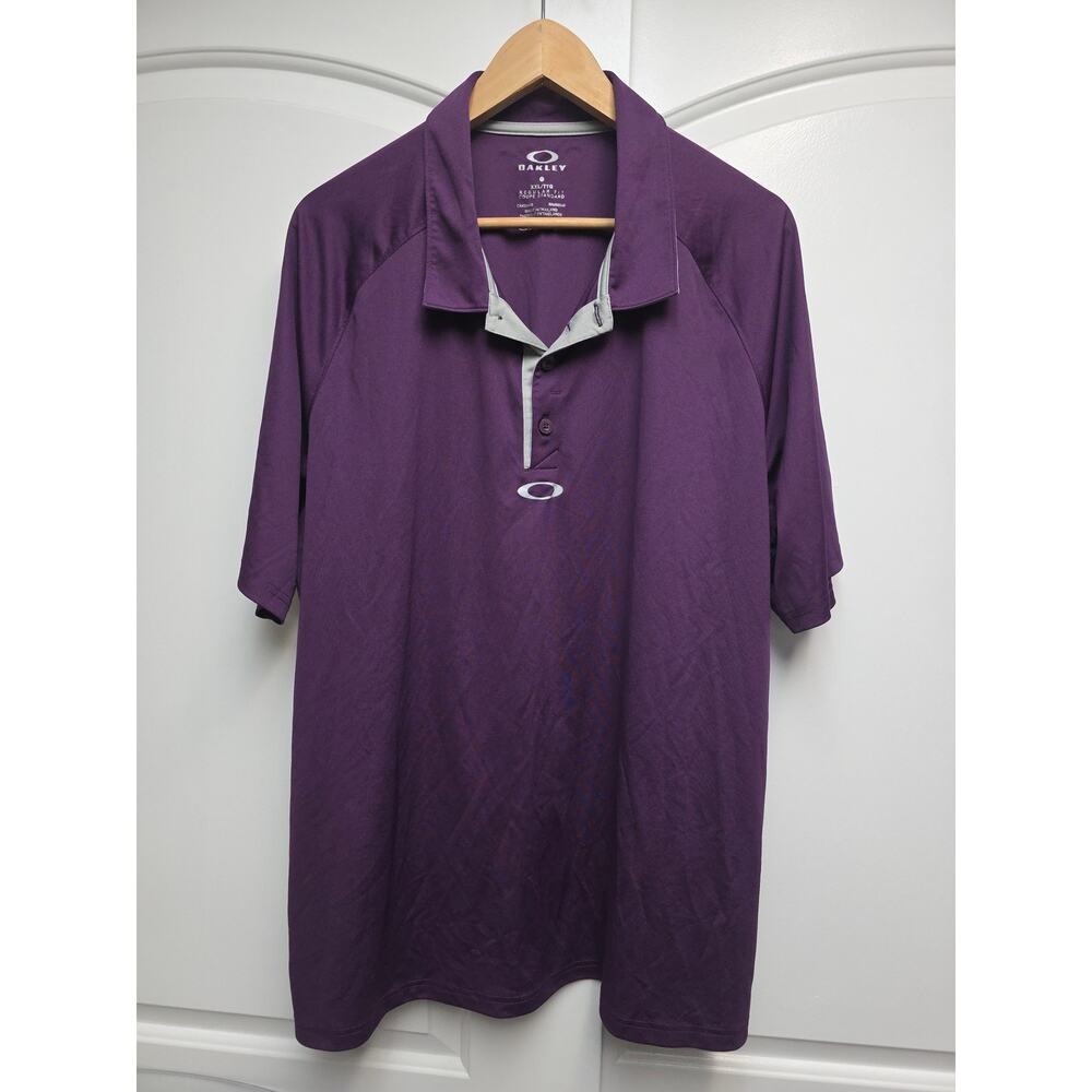 Oakley Center Logo Polo T-Shirt Jersey Men's Size XXL Purple